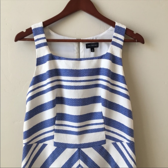 The Limited Woven Blue Stripe Dress - Picture 3 of 3